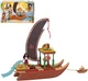Disney Moana 2 Toys, Moana&rsquo;s Adventure Canoe Playset with 1 Small Doll & 10 Acc