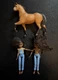 DreamWorks Spirit 6 1/2" Horse W/ 2 Pru Dolls