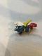 Vintage Smurfs Superman Smurf 20127 PVC Figure Peyo Schleich  #1 No Base
