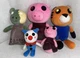 PIGGY Roblox Plush Stuffed Animal LOT of 5 PhatMojo Clown Zombie Tiger