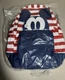 DISNEY Store Mickey Mouse Red White & Blue Americana Striped Backpack ~ NWT
