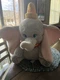 Disney Store Dumbo Plush Elephant Stuffed Animal Red Collar Authentic Toy