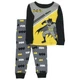 DC Comics Toddler Boys Gray & Yellow Cotton Batman Pajamas Sleep Set