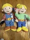 Bob The Builder and Wendy 2001 Playskool Hasbro Talking Plush Dolls Kids Toys