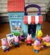Vtg 2003 Jazwares Peppa Pig Doll Hospital with 7 Figures Peppa w/ Friends 