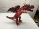 Dragon Adventure Force Figure Toy Figurine Red Green Eyes Stands Upright Plastic