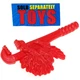 Vtg TMNT Wyrm PORCUPOUNDER original 1991 Playmates red accessory weapon part