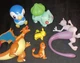 Jazwares Pokemon Select Series Lot  Mewtwo Charizard 5" Figure Bulbasaur Piplup