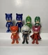 Disney Jr. PJ Masks Action Figures Lot of 7 Catboy Owlette Gecko Luna C