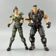 Quake II Jungle Marine Athena & Marine Major Action Figures Loose ReSaurus 1998