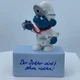 Smurfs 20037 German Language Doctor Smurf on Rectangular Stand Schleich Germany