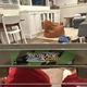 Beyblade stadium. Pit and spike trap obstacles. Takara Tommy spinning toy arena.