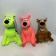 3 Scooby Doo Neon Plush Stuffed Toy 9" Hanna Barbera Toy Factory 2019
