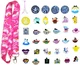 Alice In Wonderland Starter Lanyard Set w/ 5 Themed Disney Trading Pins - NEW