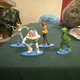 BUNDLE TOY STORY 4 Mini Figurines Disney Buzz,Woody,Rex,Bo-Peep CAKE TOPPER