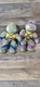 1989 TMNT 15" Plush Stuffed Playmates Mirage Studios Lot 2 Leonardo Donatello