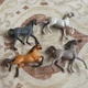 Lot of 4 Dreamworks Just Play Spirit Horses 3 Inch Horse Figures