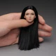 YMTOYS YMT029A 1/6 Female Girl Head Sculpt Black Hair For 12in TBL Action Figure