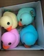 SUNNY DAYS VIRAL LAFFY QUACKS JUMBO SQUISHY 5" DUCK SQUISH STRETCH POKE NWT Each