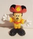 DISNEY MATTEL 2011 MICKEY MOUSE FIREMAN FIREFIGHTER POSEABLE LEGS PVC FIGURE