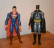 2015 SUPERMAN & 2015&nbsp; BATMAN by Mattel DC Comics 11.5"&nbsp; Moveable Figures&nbsp; DLN32