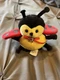 Vintage Valentine Plush 5&rdquo; Ladybug Red Black & Yellow Toy o Rama Stuffed Toy