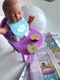 Zuru 5 Surprise My Mini Baby Series 2 Purple High Chair set with Accessories