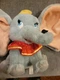 Walt Disney World Dumbo Plush Stuffed Animal with Feather 12" w/ Tag