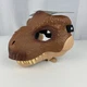 Jurassic World Tyrannosaurus Rex Dino Rivals Brown Mask Moveable Jaw New