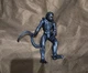 2020 Lanard Toys Metallic Blue Xenomorph Warrior Alien 7" Action Figure 