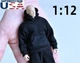 1/12 Black Color Hoodie Top For 6" TBL PHICEN SHF TM01A 02A Marvel FIGMA Figure