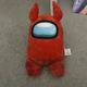 TOIKIDO Among Us Red 12" Plush w/ Devil Horns with tags.