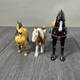 DREAMWORKS RAIN & SPIRIT STALLION OF THE CIMARRON 2002 BK + MULAN HORSE FIGURES