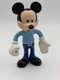 Vintage Disney Mickey Mouse Bendy Figure Toy Figurine Bend Blue Bendable M3
