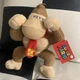 DONKEY KONG 10" Nintendo Super Mario Bros  Plush Toy Stuffed  Licensed W/ Tag