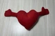 IKEA Kamratlig Red Heart Plush 5" Toy with Hugging Arms small mini