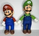 The Super Mario Bros Movie Poseable Plush Figure Nintendo Mario & Luigi 2023