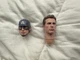 Captain America - 2 Head Sculpt - Hot Toys 1/6 MMS563 Endgame