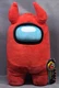 TOIKIDO Among Us Red 12" Plush w/ Devil Horns 