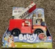 Bluey Firetruck Exclusive Firefighter Bingo Bluey & Bob New/Damaged Box