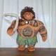 Disney Moana Maui Plush 15&rdquo; Doll w/ Fish Hook Tattoo Stuffed Animal Toy EUC