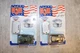 Vintage Hasbro 2002 Gi Joe Die-cast Pair Of 2 Military Bulldozers with Dog Tags