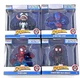 Spider-Man Jada Metalfigs 2.5" Lot of 4 Die Cast Figures Venom Spider-Man Miles