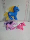 My Little Pony 10" Gi-Go SML-16-B1 and 2 gi-go ponys pink 4.5"purple 5" lot of 3
