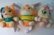 99 Cats Lot of 3 Plush by Toy Plus Pilou, Meatball, Lampo Small Plush 5" NEW NWT
