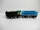 2014 Maison Joseph Battat Black Engine & Blue Cargo Wooden Magnetic Train Car