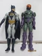 2 DC Comics (S14) CDM63 Batman 12" Action Figures Blue Cape & LEX CORP SOLDIER