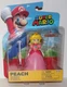 Super Mario PRINCESS PEACH w/ UMBRELLA 4" Action Figure Jakks Nintendo NEW