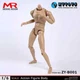 ZYTOYS 1/6 B001 Narrow Shoulder Action Figure 12in Male Soldier Joint Body Model