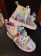 Vtg Jojo Siwa nickelodeon Shoes Rainbow High Top girls youth - womens Sz 3 